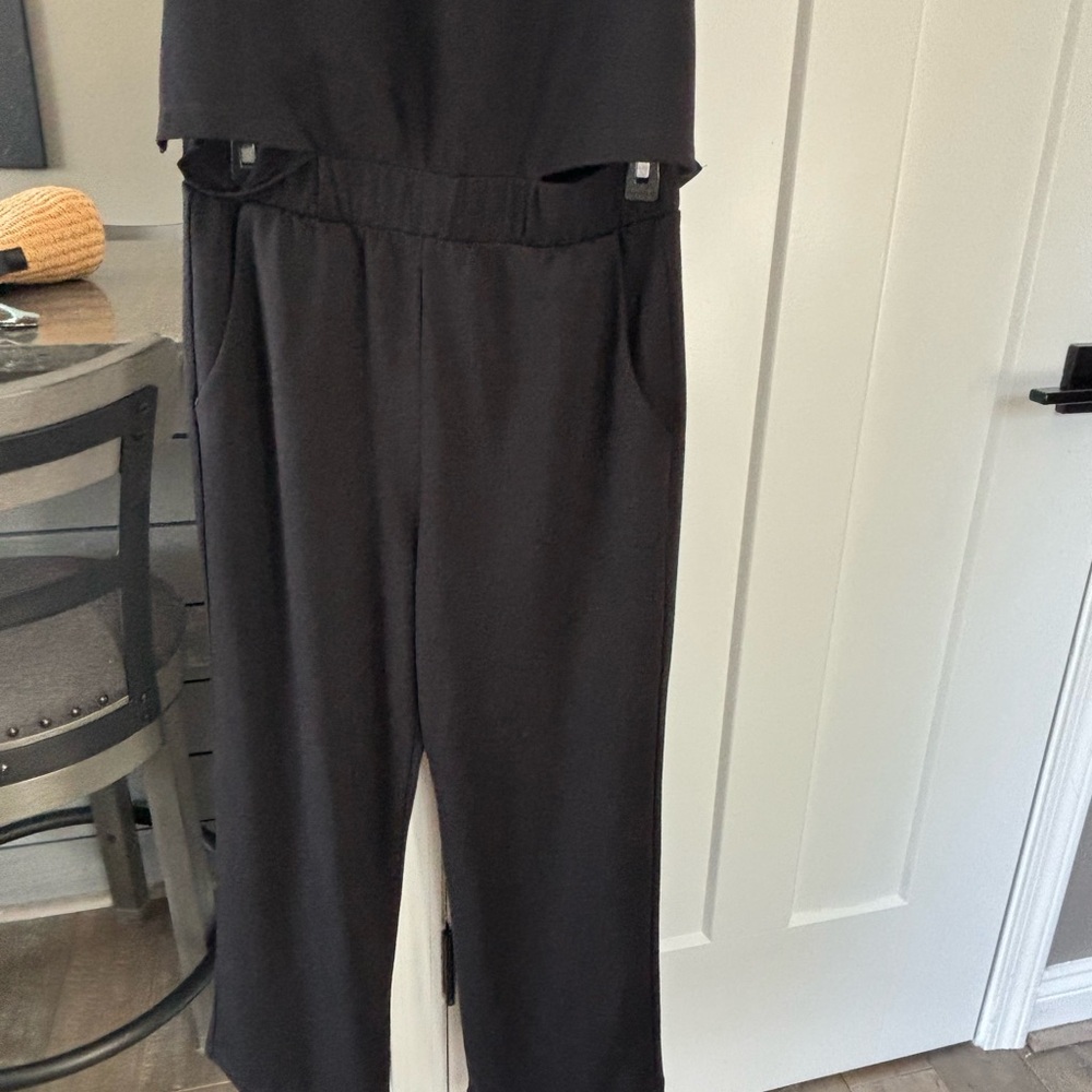 CAbi 1209 Black‎ Easygoing Knit Jumpsuit / SZ small - Picture 4 of 10